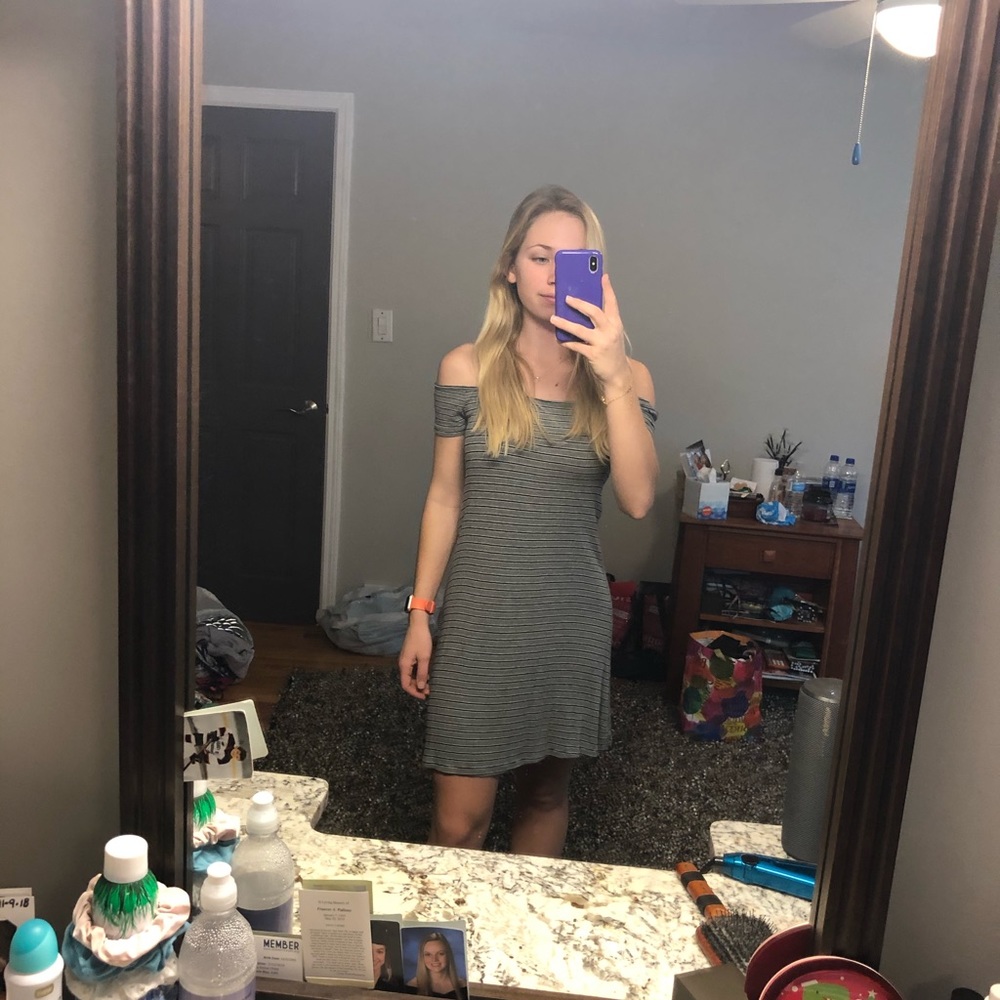 off the shoulder dress